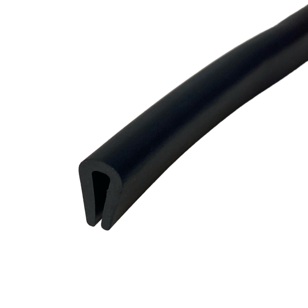 Perfil Borracha U Galão Acabamento U113 4,0x8,5x14mm 1mt