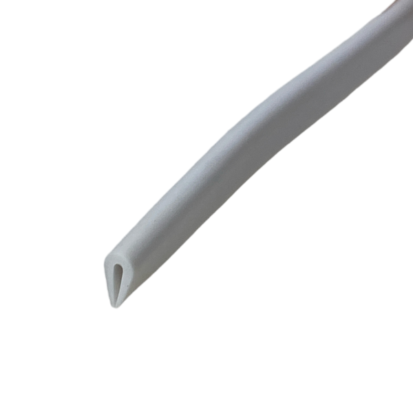 Perfil Pvc Branco U Galão Acabamento U007 1,0x4,0x7,0mm 1mt