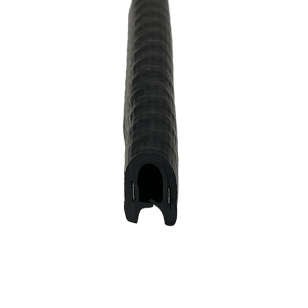 Borracha Protetor Porta Carro Casca Cobra 7x9mm Preto 1mt