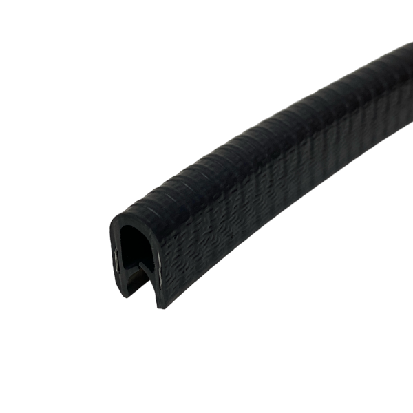 Borracha Protetor Porta Carro Casca Cobra 9x14mm Preto 1mt