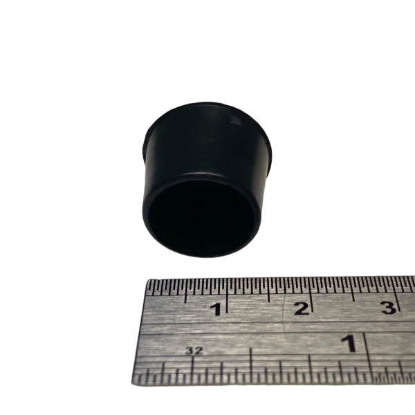 Ponteira Pé Cadeira Externa Redonda 1/2 13mm Preta 1un