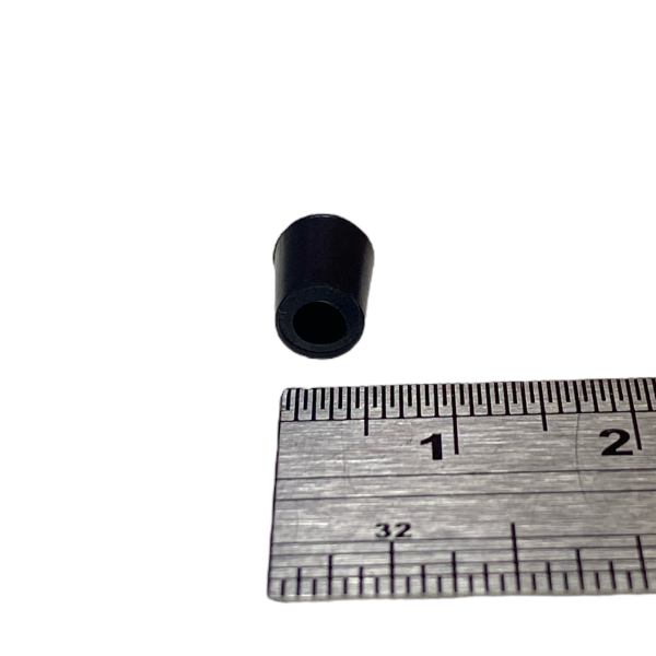 Ponteira Pé Cadeira Externa Redonda 1/8 3mm Preta 1un