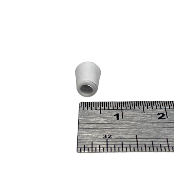 Ponteira Pé Cadeira Externa Redonda 1/8 3mm Branca 1un
