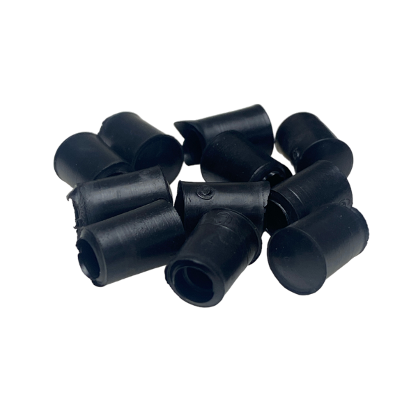 Ponteira Pé Cadeira Externa Redonda 5/32 4mm Preta 1un