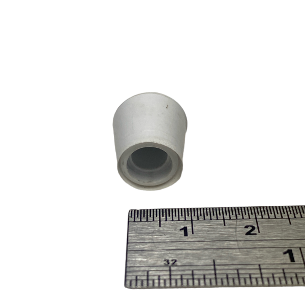 Ponteira Pé Cadeira Externa Redonda 1/4 6mm Branca 1un