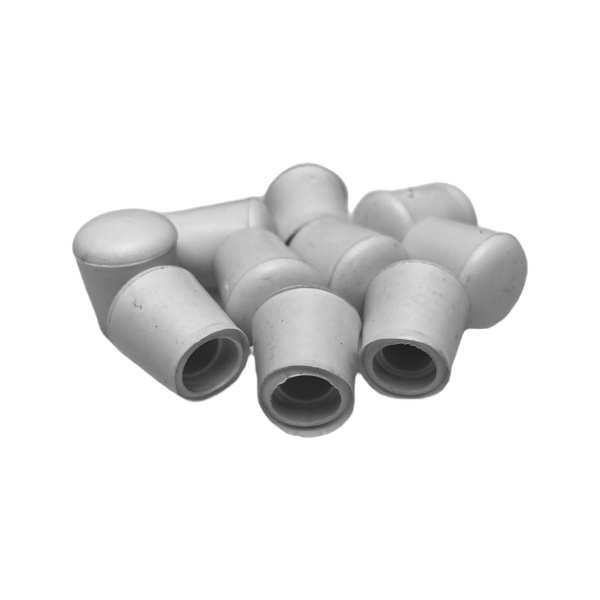 Ponteira Pé Cadeira Externa Redonda 1/4 6mm Branca 1un