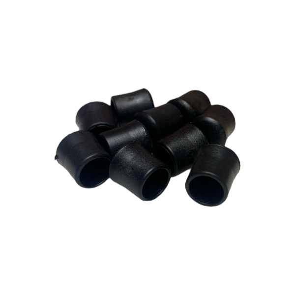 Ponteira Pé Cadeira Externa Redonda 5/16 8mm Preta 1un