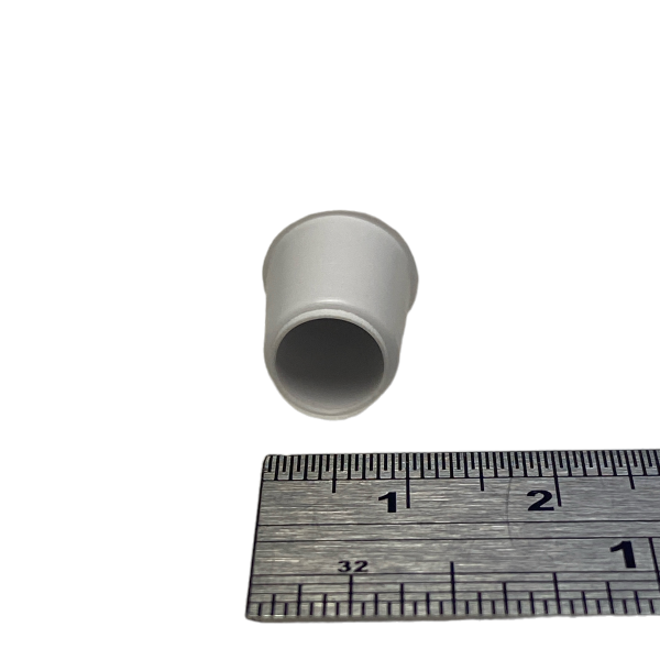 Ponteira Pé Cadeira Externa Redonda 5/16 8mm Branca 1un