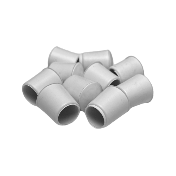 Ponteira Pé Cadeira Externa Redonda 5/16 8mm Branca 1un