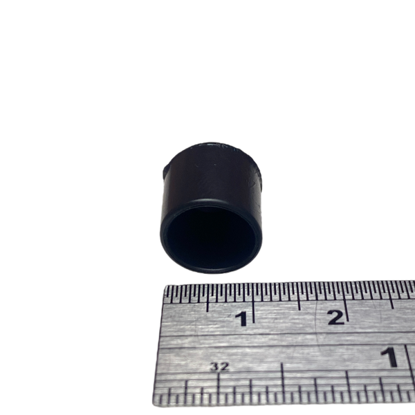 Ponteira Pé Cadeira Externa Redonda 3/8 10mm Preta 1un
