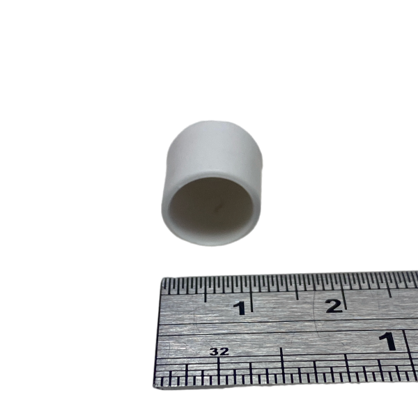 Ponteira Pé Cadeira Externa Redonda 3/8 10mm Branca 1un