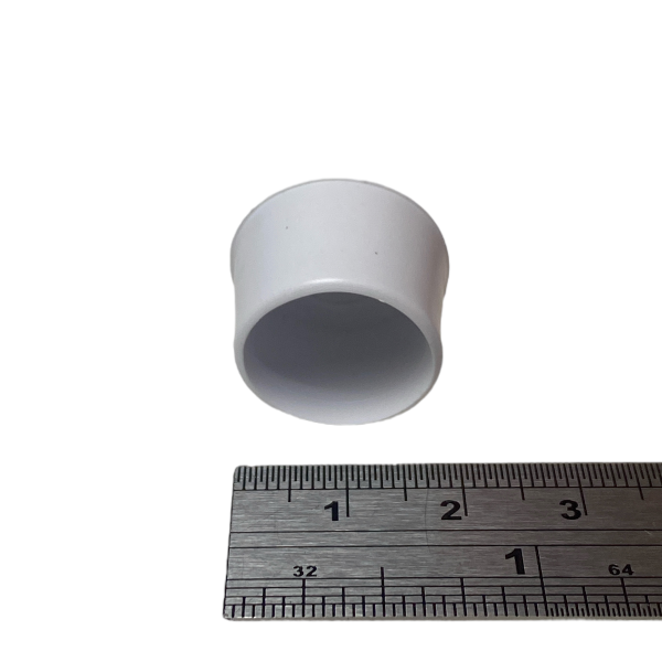 Ponteira Pé Cadeira Externa Redonda 5/8 16mm Branca 1un