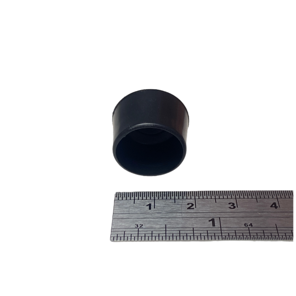 Ponteira Pé Cadeira Externa Redonda 5/8 16mm Preta 1un
