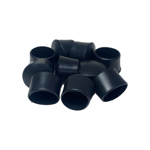 Ponteira Pé Cadeira Externa Redonda 5/8 16mm Preta 1un