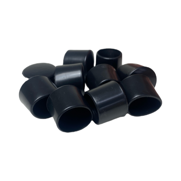 Ponteira Pé Cadeira Externa Redonda 3/4 19mm Preta 1un