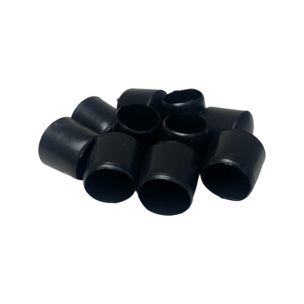 Ponteira Pé Cadeira Externa Redonda 7/8 22mm Preta 1un