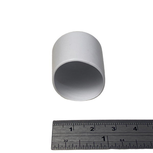 Ponteira Pé Cadeira Externa Redonda 1 pol 25mm Branca 1un