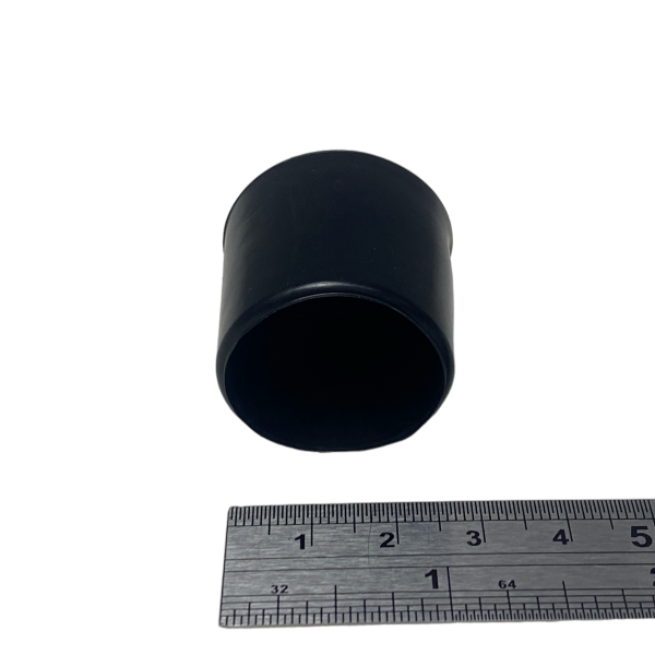 Ponteira Pé Cadeira Externa Redonda 1 pol 25mm Preta 1un