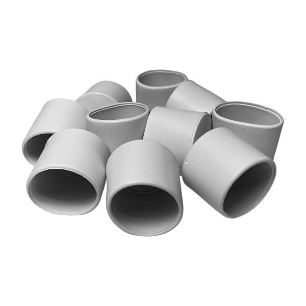 Ponteira Pé Cadeira Externa Redonda 1.1/4 32mm Branca 1un