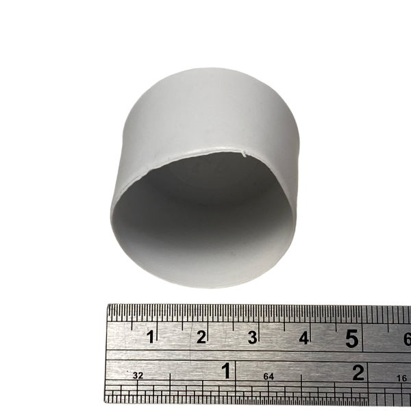 Ponteira Pé Cadeira Externa Redonda 1.1/2 38mm Branca 1un