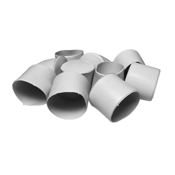 Ponteira Pé Cadeira Externa Redonda 1.1/2 38mm Branca 1un