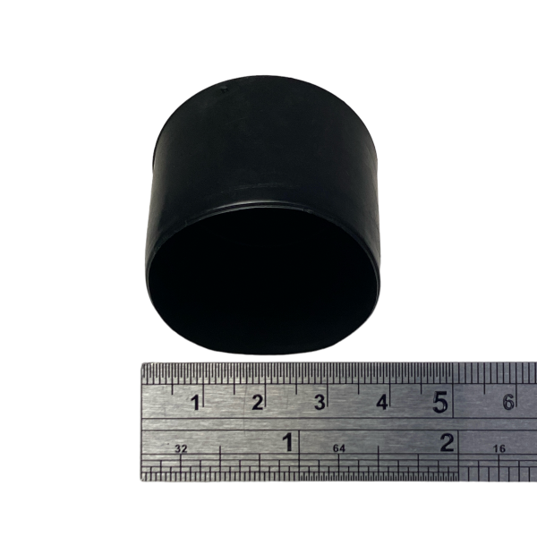 Ponteira Pé Cadeira Externa Redonda 1.1/2 38mm Preta 1un