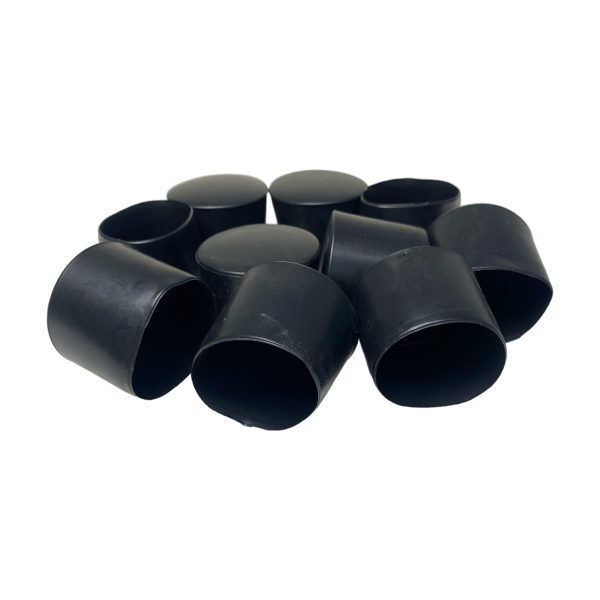 Ponteira Pé Cadeira Externa Redonda 1.1/2 38mm Preta 1un