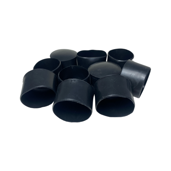 Ponteira Pé Cadeira Externa Redonda 2 Pol 50mm Preta 1un