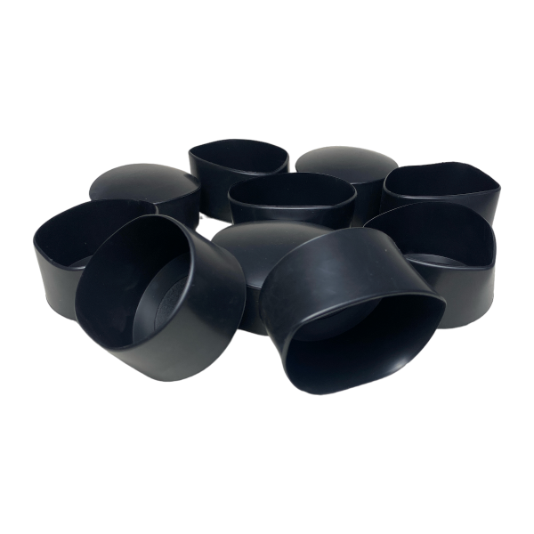 Ponteira Pé Cadeira Externa Redonda 3 Pol 76mm Preta 1un