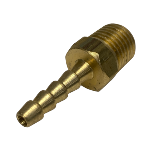 Espigão Espiga Latão Rosca Macho 1/4 X Mangueira 3/16