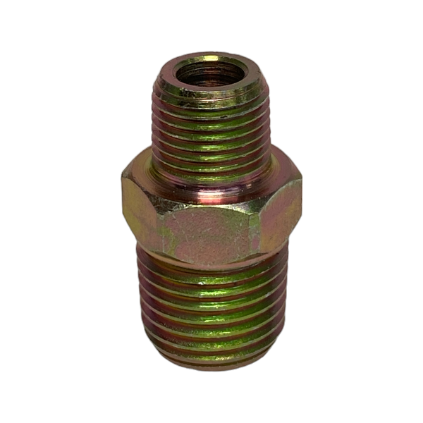Niple Duplo Aço Redução Rosca NPT 1/4 x 1/8 Macho União
