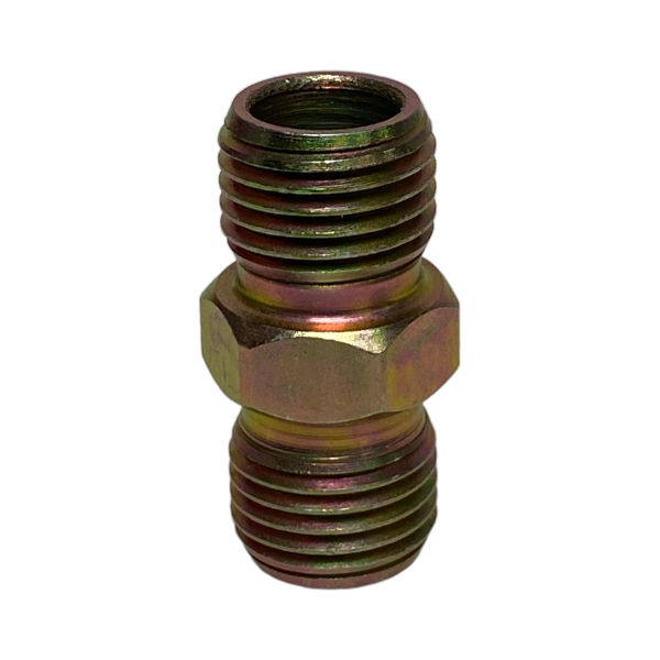 Niple Duplo Aço Rosca BSP 1/4 x BSP 1/4 Macho União Junção