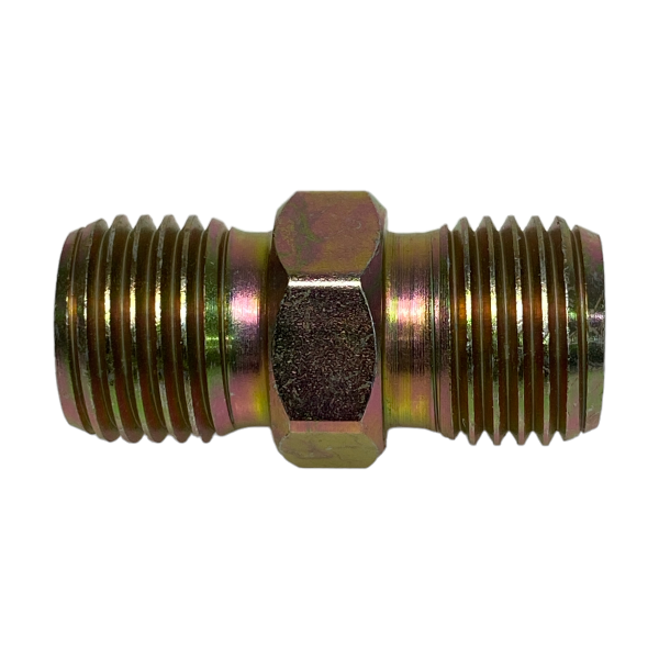 Niple Duplo Aço Rosca BSP 1/4 x BSP 1/4 Macho União Junção