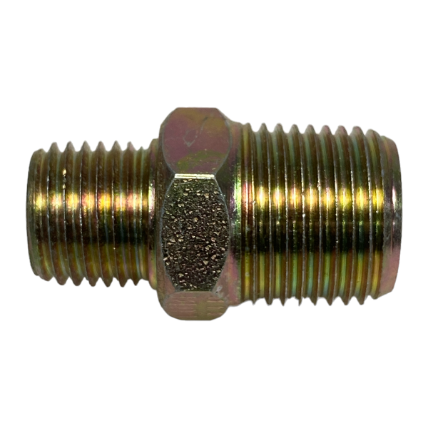 Niple Duplo Aço Redução Rosca NPT 3/8 x 1/4 Macho União