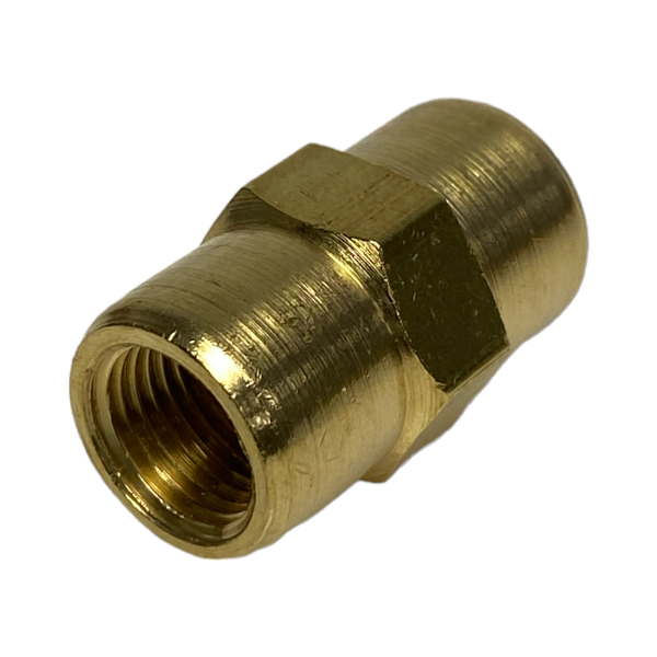 Luva União Latão Rosca Fêmea 1/8 x 1/8 Conexão Emenda