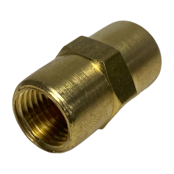 Luva União Latão Rosca Fêmea 1/4 x 1/4 Conexão Emenda