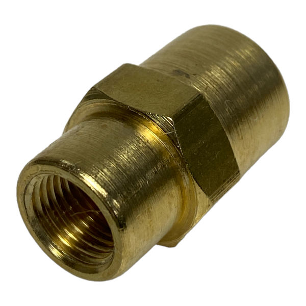 Luva Redução Latão Rosca Fêmea 1/4 x 1/8 Conexão Emenda