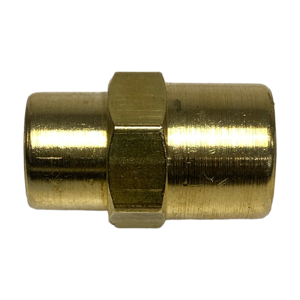 Luva Redução Latão Rosca Fêmea 1/4 x 1/8 Conexão Emenda