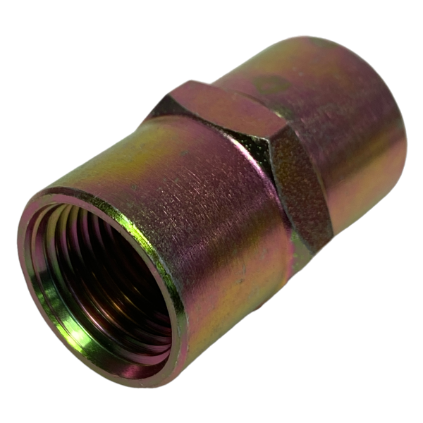 Luva União Aço Rosca Fêmea 3/8 x 3/8 Conexão Emenda