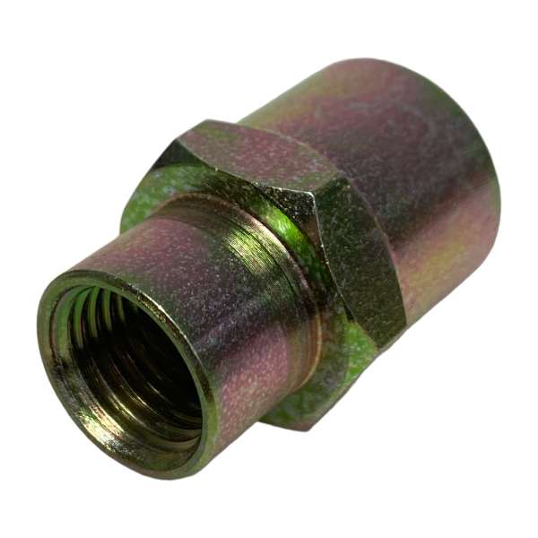 Luva Redução Aço Rosca Fêmea 3/8 x 1/4 Conexão Emenda