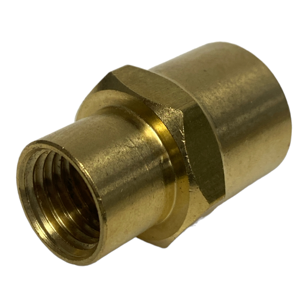 Luva Redução Latão Rosca Fêmea 3/8 x 1/4 Conexão Emenda
