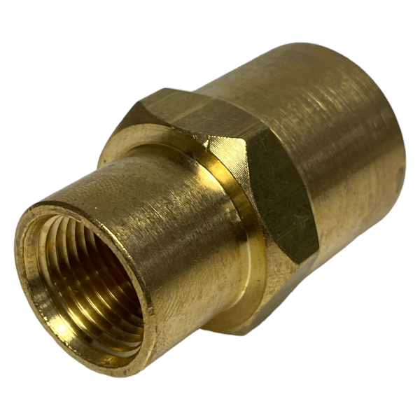 Luva Redução Latão Rosca Fêmea 1/2 x 3/8 Conexão Emenda