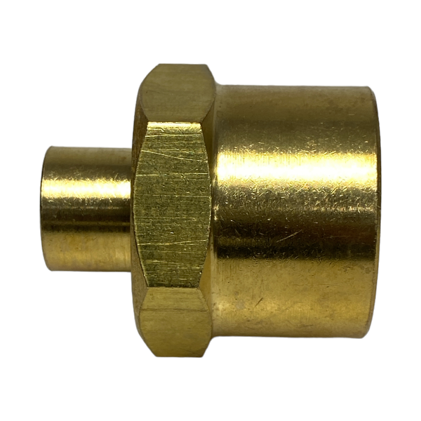 Luva Redução Latão Rosca Fêmea 3/4 x 1/4 Conexão Emenda