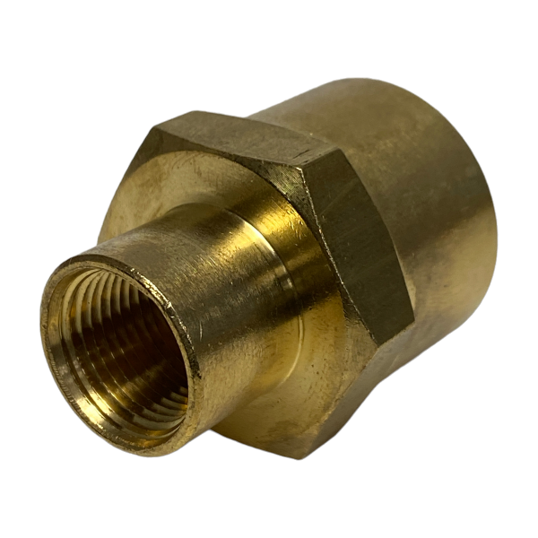 Luva Redução Latão Rosca Fêmea 3/4 x 3/8 Conexão Emenda