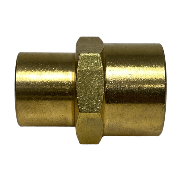 Luva Redução Latão Rosca Fêmea 3/4 x 1/2 Conexão Emenda