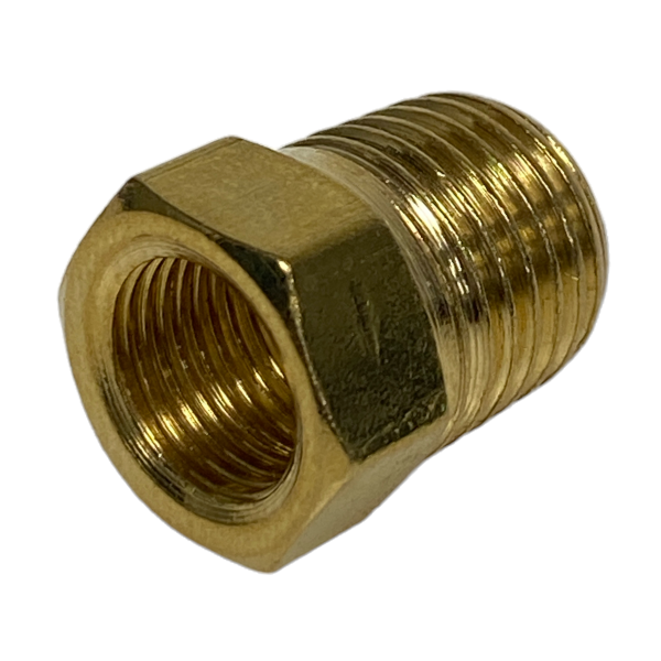 Bucha de Redução Latão 1/4 X 1/8 Roscável Conexão Metal