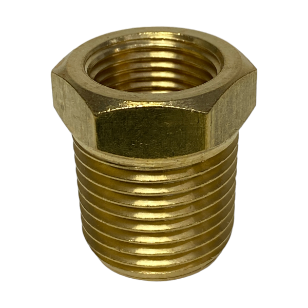 Bucha de Redução Latão 1/2 X 3/8 Roscável Conexão Metal