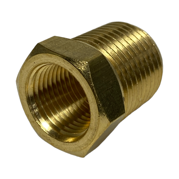 Bucha de Redução Latão 1/2 X 3/8 Roscável Conexão Metal