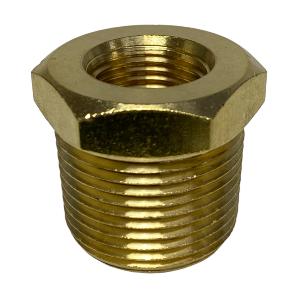 Bucha de Redução Latão 1 Pol X 3/4 Roscável Conexão Metal