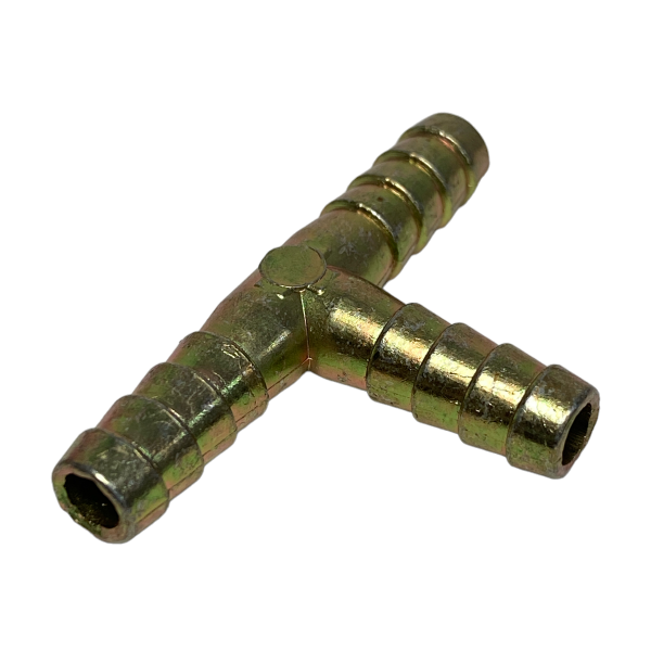 Emenda Tee Te Aço Para Mangueira 5/16 8mm Ar Agua Gás